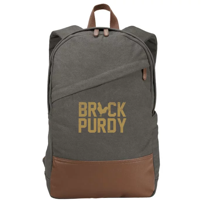 Brock Hard Purdy Good Mr Irrelevant 262 San Francisco Cotton Canvas Backpack