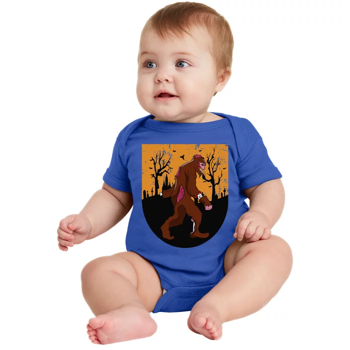 Bigfoot Halloween Pajamas Halloween Bigfoot Costume Gift Gift Baby Bodysuit