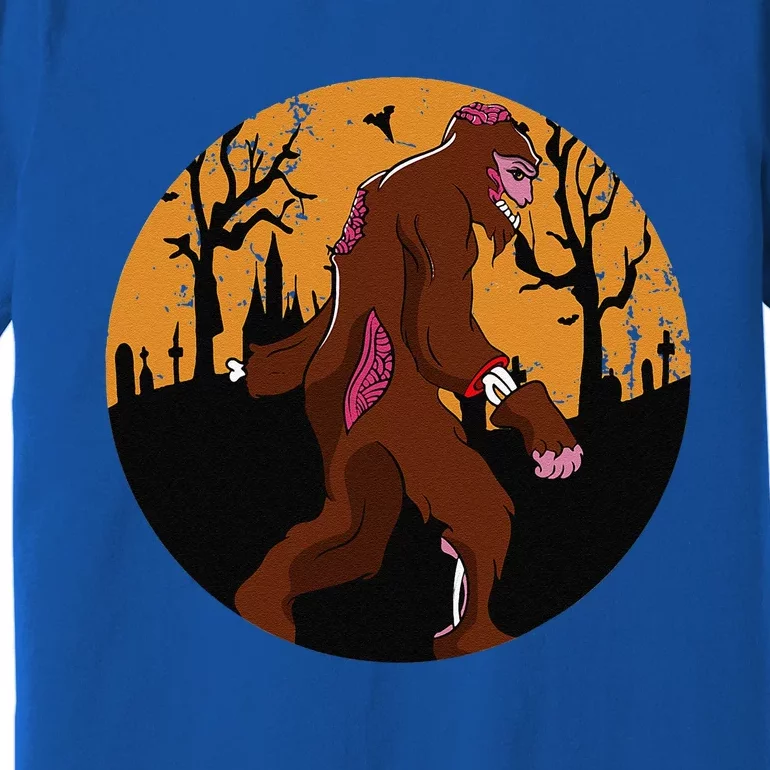 Bigfoot Halloween Pajamas Halloween Bigfoot Costume Gift Premium T-Shirt