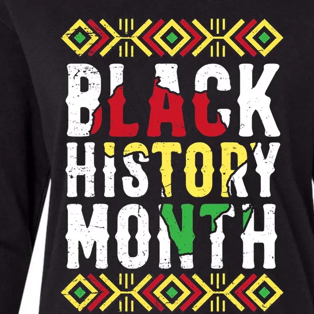 Black History Period Black Pride Black History Month Womens Cotton Relaxed Long Sleeve T-Shirt