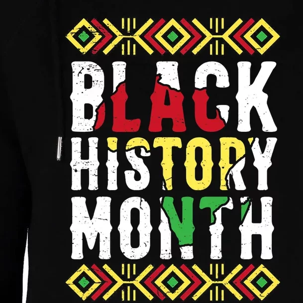 Black History Period Black Pride Black History Month Womens Funnel Neck Pullover Hood