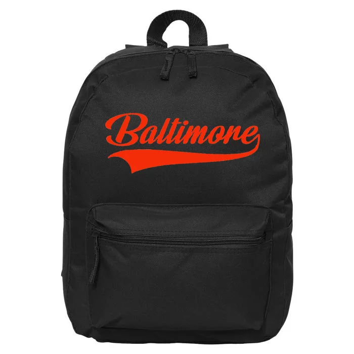 Baltimore Hometown Pride Md Throwback Design Classic 16 in Basic Backpack