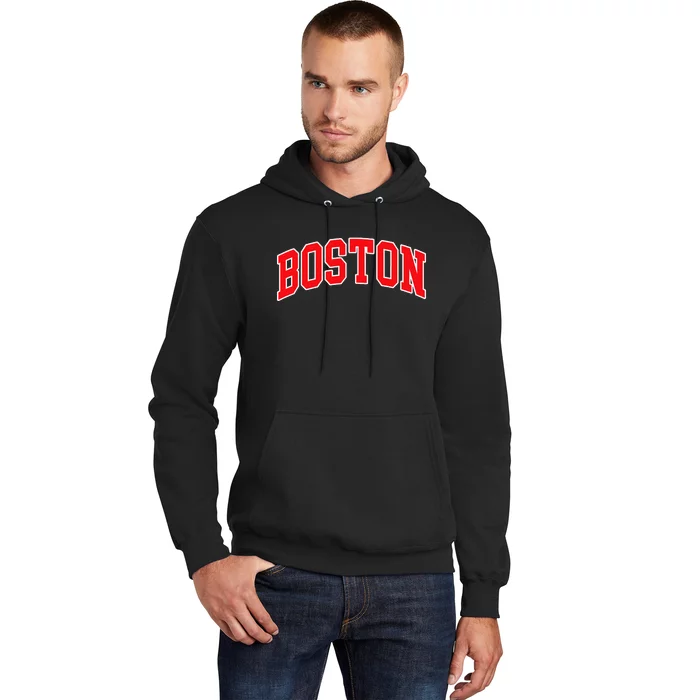 Boston Hometown Pride Throwback Design Print Classic Hoodie