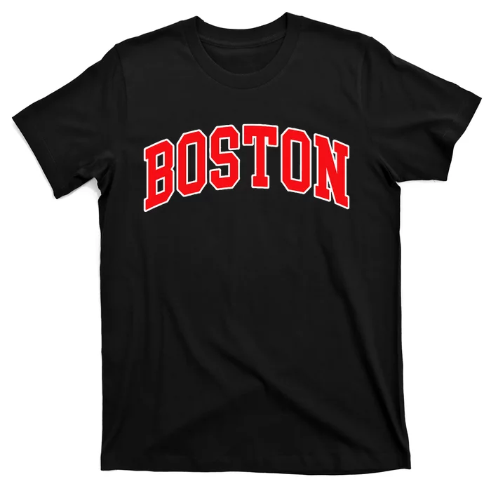 Boston Hometown Pride Throwback Design Print Classic T-Shirt