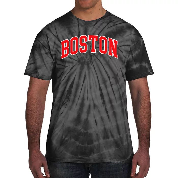 Boston Hometown Pride Throwback Design Print Classic Tie-Dye T-Shirt