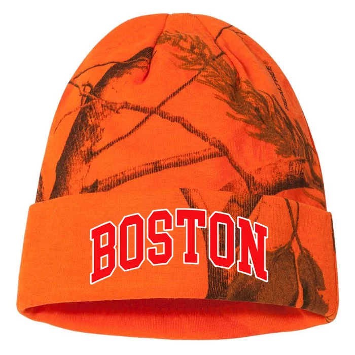 Boston Hometown Pride Throwback Design Print Classic Kati - 12in Camo Beanie