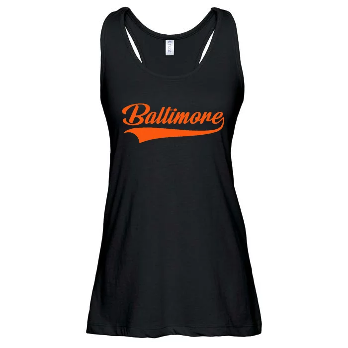 Baltimore Hometown Pride MD Throwback Ladies Essential Flowy Tank