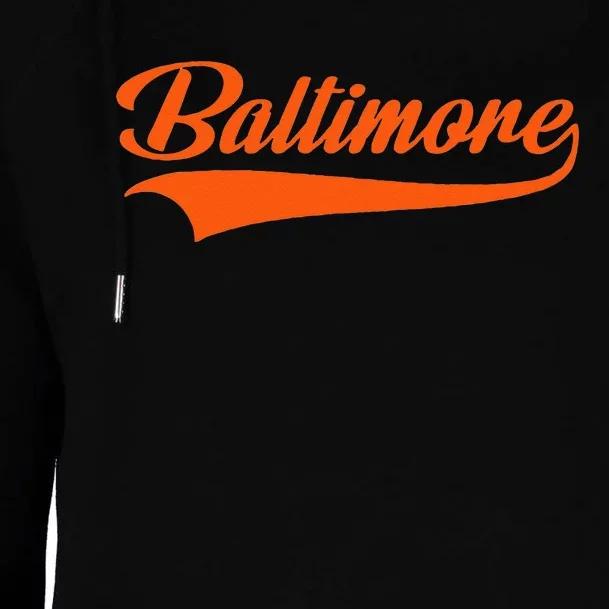 Baltimore Hometown Pride MD Throwback Womens Funnel Neck Pullover Hood