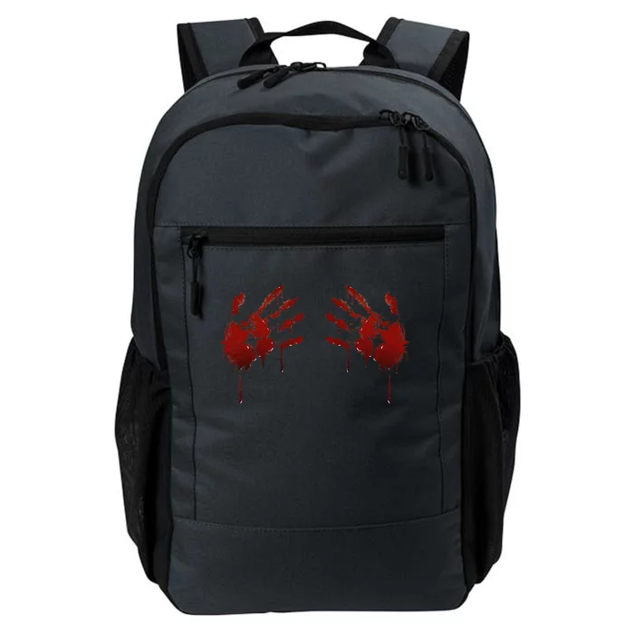 Blood Hands Print Spooky Halloween Costume Daily Commute Backpack