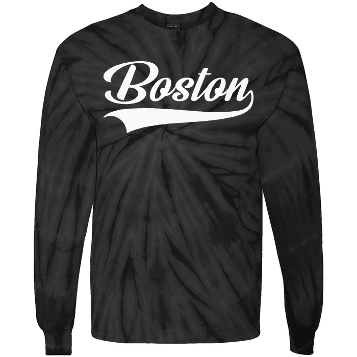 Boston Hometown Pride Massachusetts Tie-Dye Long Sleeve Shirt