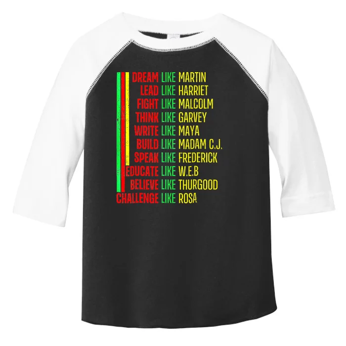 Black History Pride Martin Black Afro African Toddler Fine Jersey T-Shirt