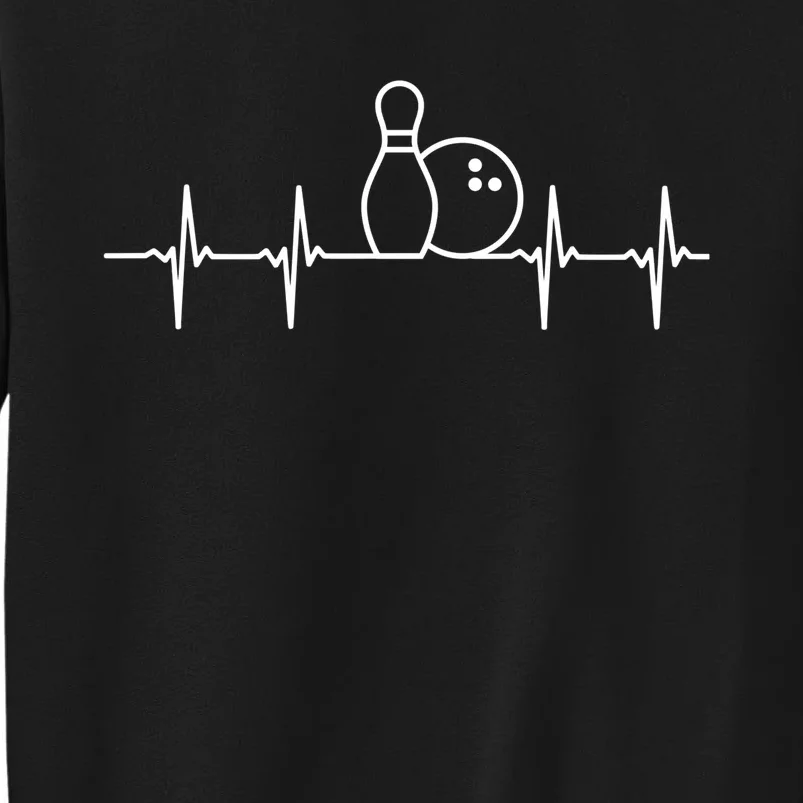 Bowling Heartbeat Pulse Gift Tall Sweatshirt