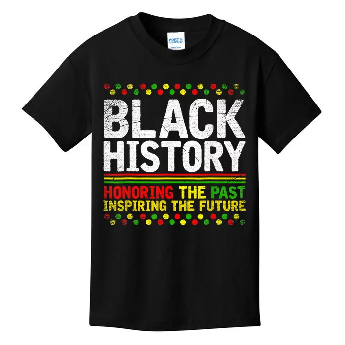 Black History Pride BHM African Heritage African American Kids T-Shirt