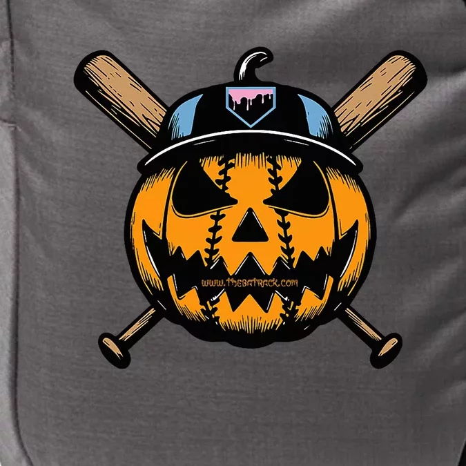 B.A.S.E.B.A.L.L Home Plate Drip Halloween Pumpkin Impact Tech Backpack