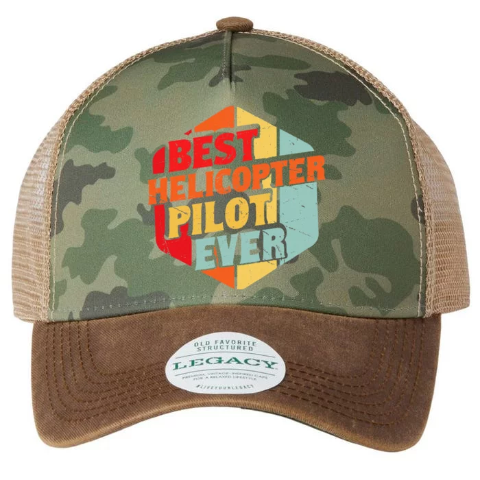 Best Helicopter Pilot Ever Legacy Tie Dye Trucker Hat