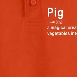 Best Hilarious Pig And Bacon Definition Funny Gift Dry Zone Grid Performance Polo