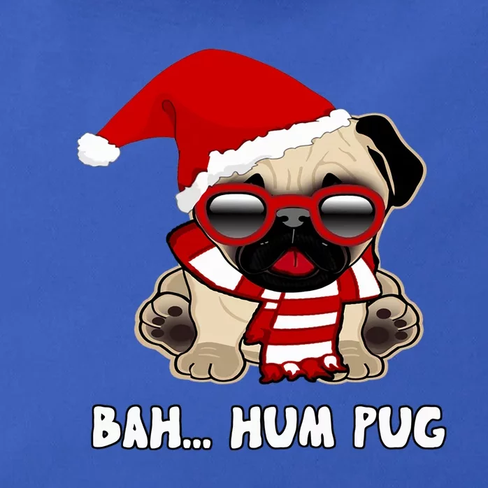 Bah Hum Pug Christmas Great Gift Zip Tote Bag