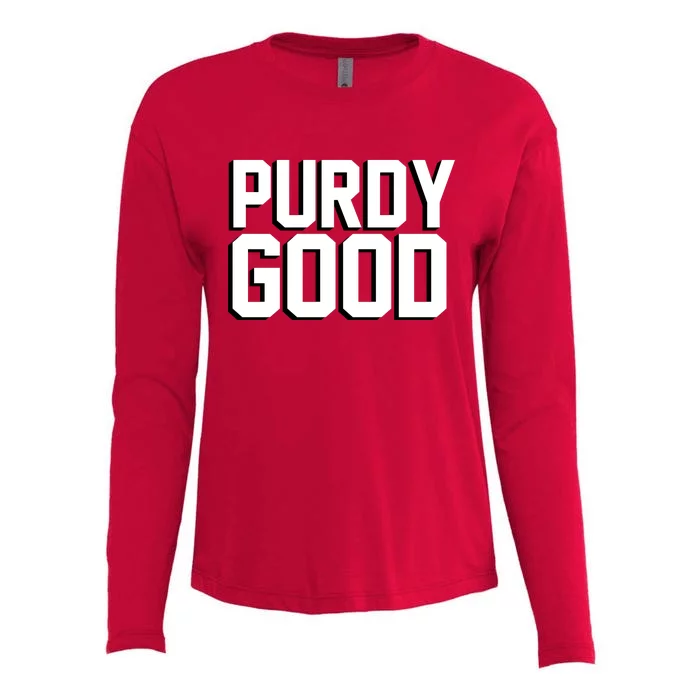 Brock Hard Purdy Good Mr Irrelevant 262 San Francisco Fan Womens Cotton Relaxed Long Sleeve T-Shirt