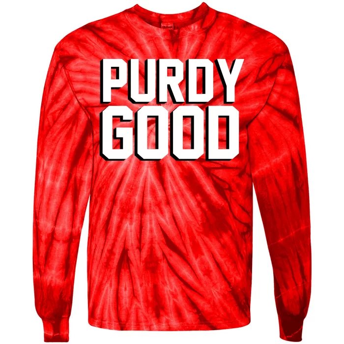 Brock Hard Purdy Good Mr Irrelevant 262 San Francisco Fan Tie-Dye Long Sleeve Shirt