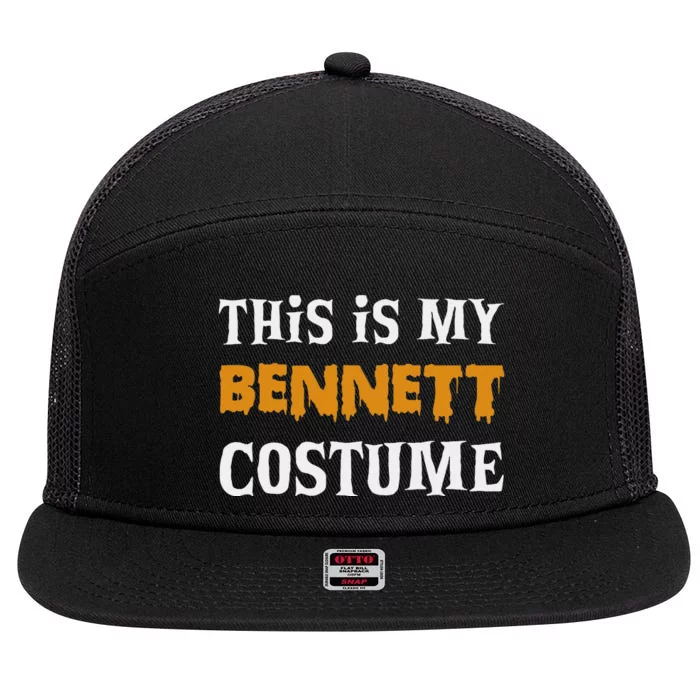 Bennett Halloween Personalized Costume Funny 7 Panel Mesh Trucker Snapback Hat