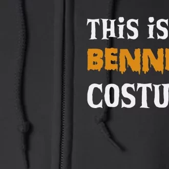 Bennett Halloween Personalized Costume Funny Full Zip Hoodie