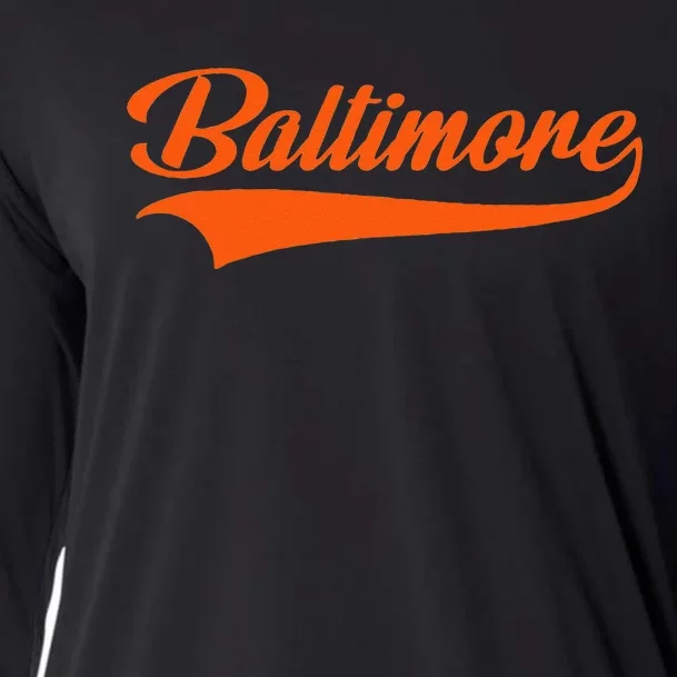 Baltimore Hometown Pride MD Throwback Cooling Performance Long Sleeve Crew