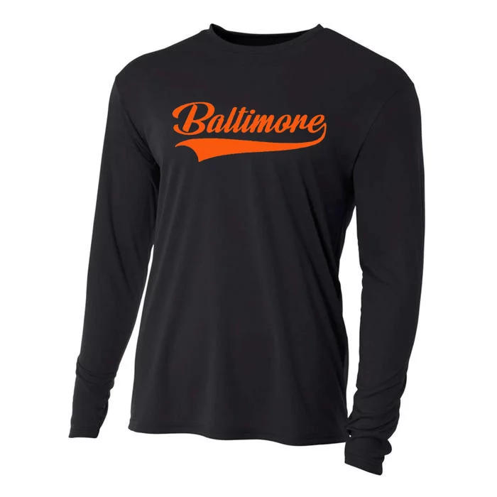 Baltimore Hometown Pride MD Throwback Cooling Performance Long Sleeve Crew