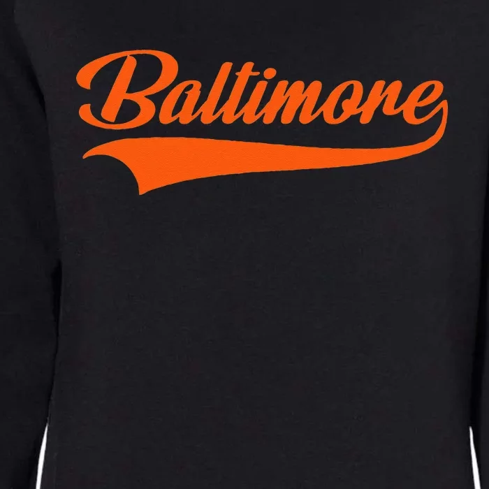 Baltimore Hometown Pride MD Throwback Womens California Wash Sweatshirt