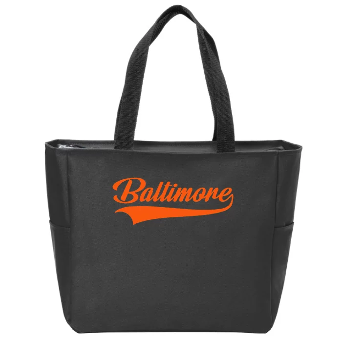 Baltimore Hometown Pride MD Throwback Zip Tote Bag