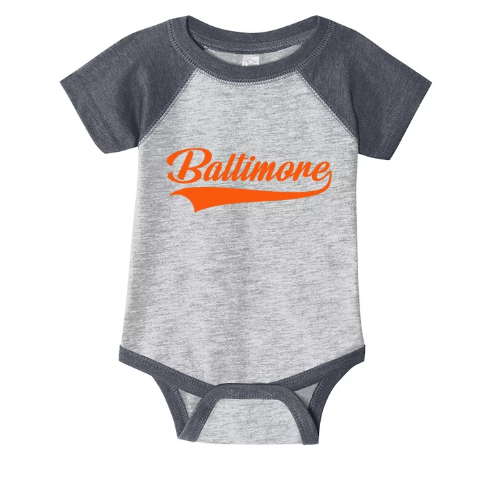 Baltimore Hometown Pride MD Throwback Infant Baby Jersey Bodysuit