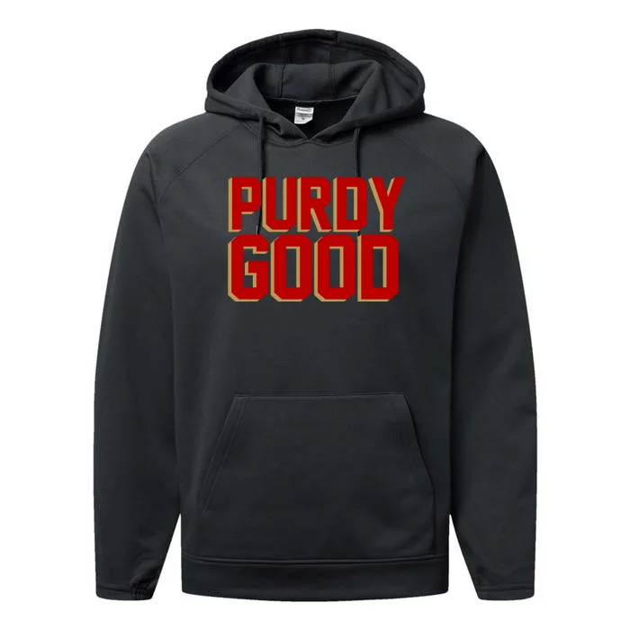 Brock Hard Purdy Good Mr Irrelevant 262 San Francisco Fan Performance Fleece Hoodie