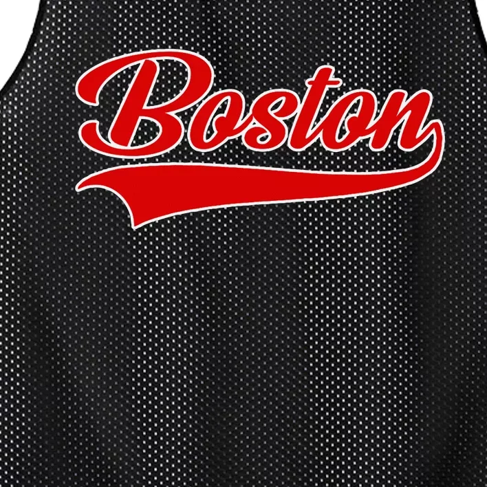 Boston Hometown Pride Throwback Design Print Classic Mesh Reversible Basketball Jersey Tank