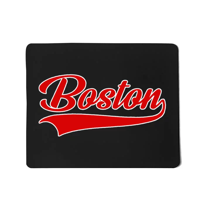 Boston Hometown Pride Throwback Design Print Classic Mousepad