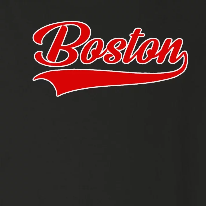 Boston Hometown Pride Throwback Design Print Classic Toddler Long Sleeve Shirt