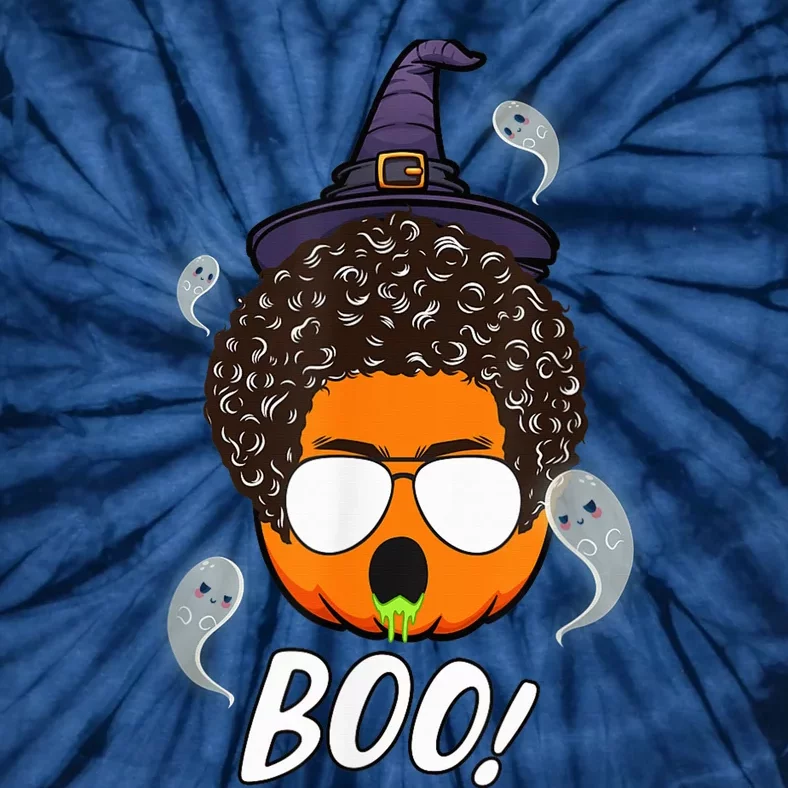 Boo hair  pumpkin wear hat witch ghosts halloween Tie-Dye T-Shirt