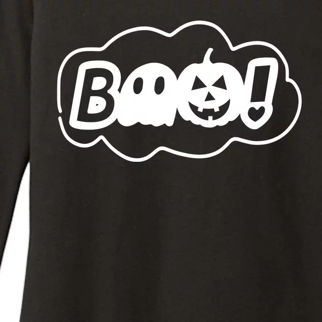 Boo Halloween Pumpkin Season Womens CVC Long Sleeve Shirt