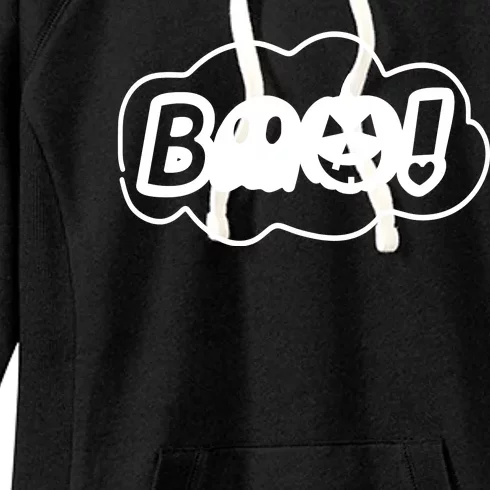 Boo Halloween Pumpkin Season Women's Fleece Hoodie