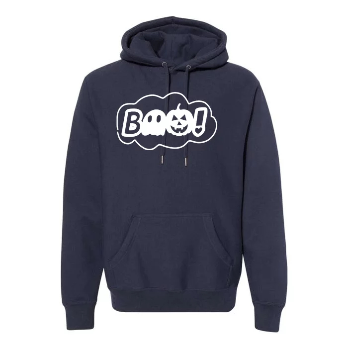 Boo Halloween Pumpkin Season Premium Hoodie