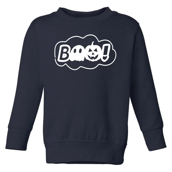 Boo Halloween Pumpkin Season Toddler Sweatshirt