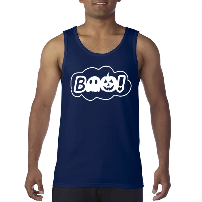 Boo Halloween Pumpkin Season Tank Top