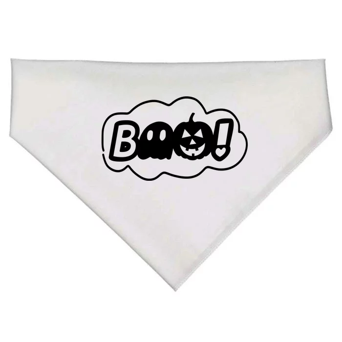 Boo Halloween Pumpkin Season USA-Made Doggie Bandana