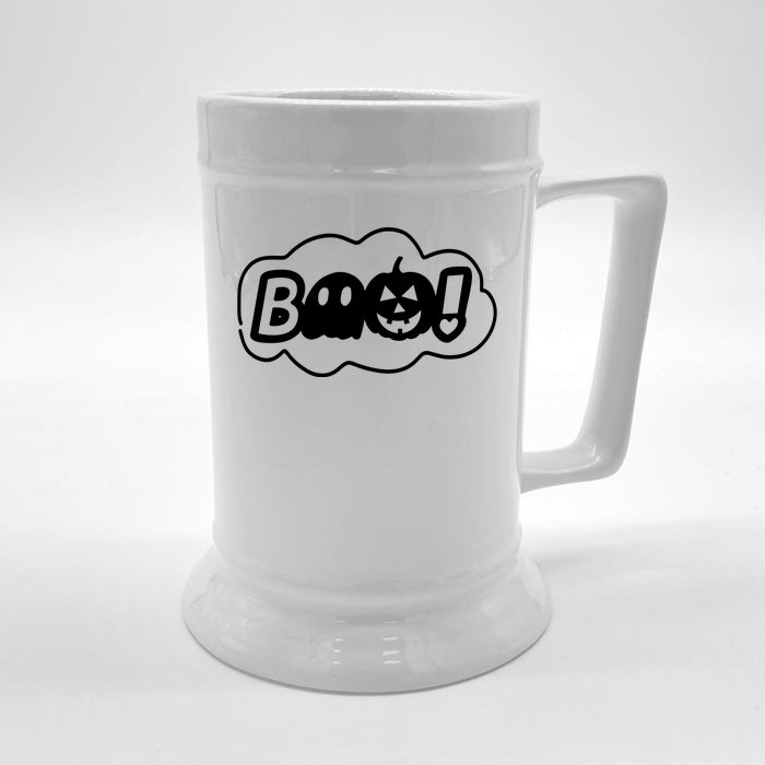 Boo Halloween Pumpkin Season Front & Back Beer Stein