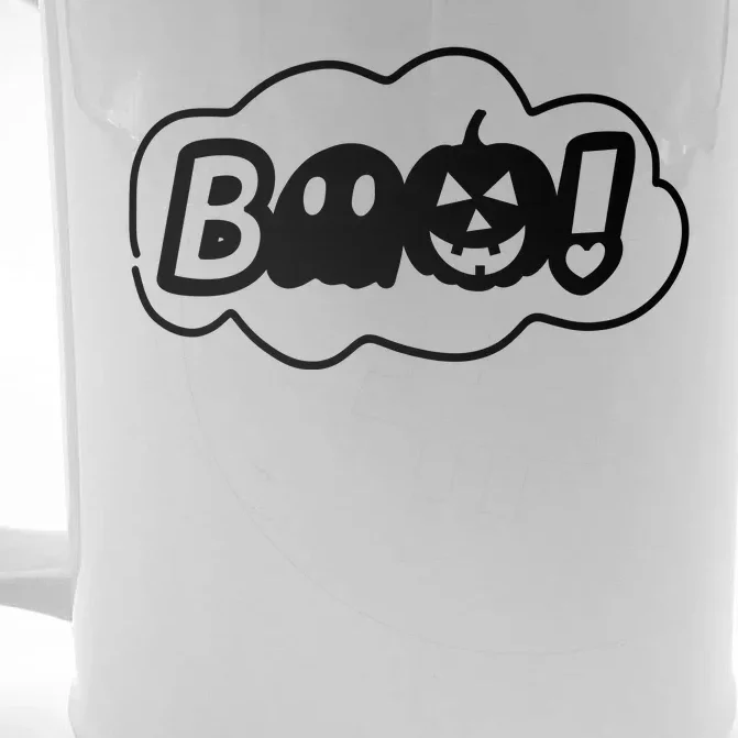 Boo Halloween Pumpkin Season Front & Back Beer Stein