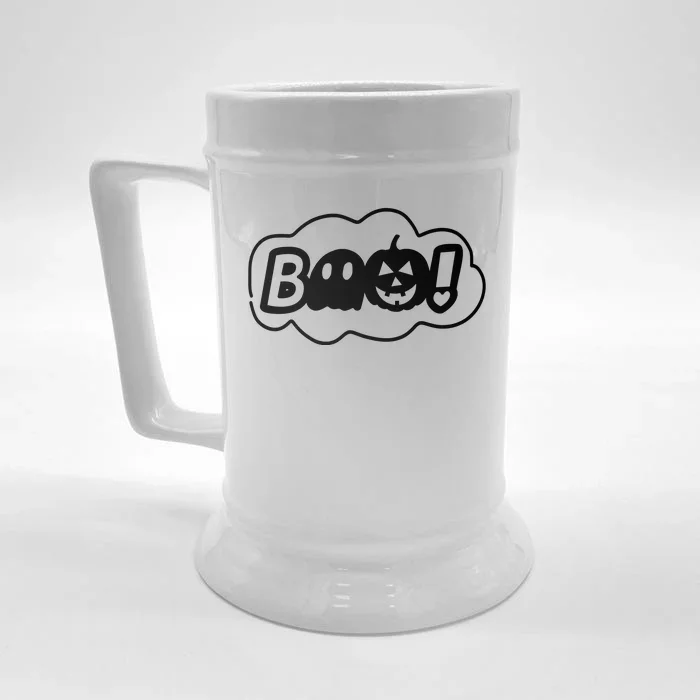 Boo Halloween Pumpkin Season Front & Back Beer Stein