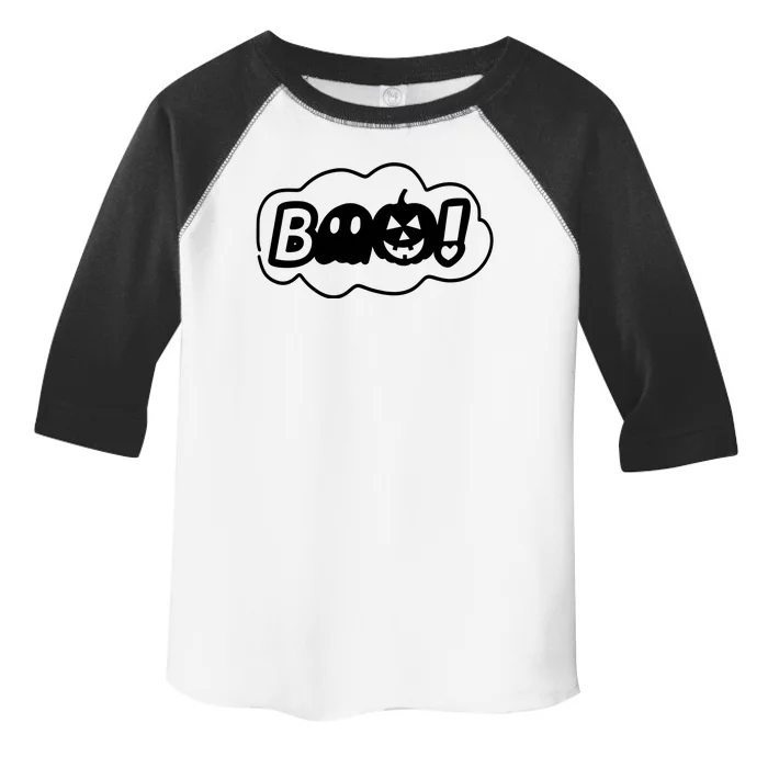 Boo Halloween Pumpkin Season Toddler Fine Jersey T-Shirt