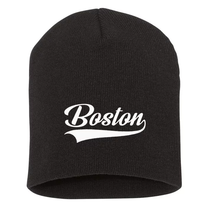 Boston Hometown Pride Massachusetts Short Acrylic Beanie