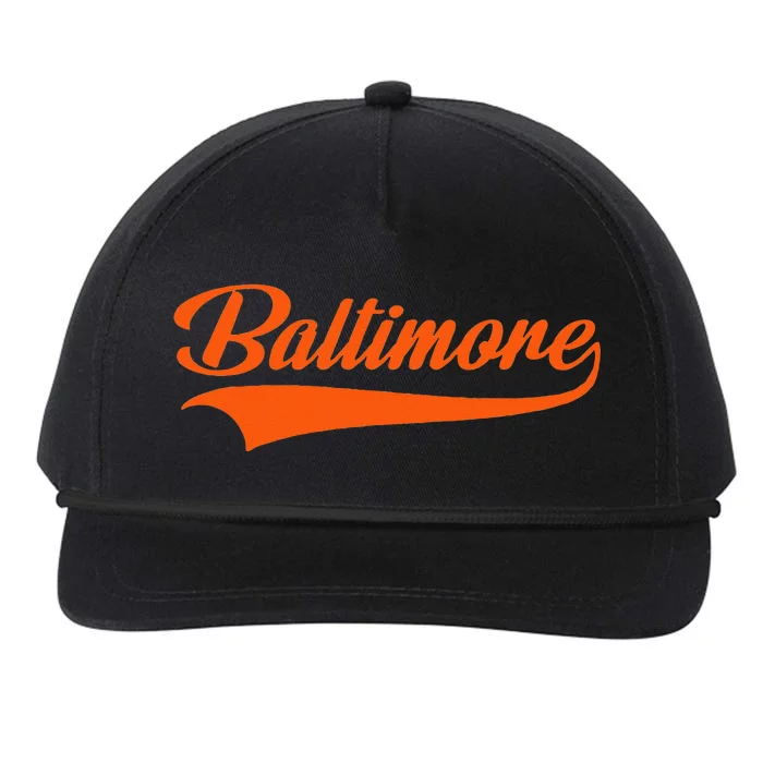 Baltimore Hometown Pride MD Throwback Design Snapback Five-Panel Rope Hat