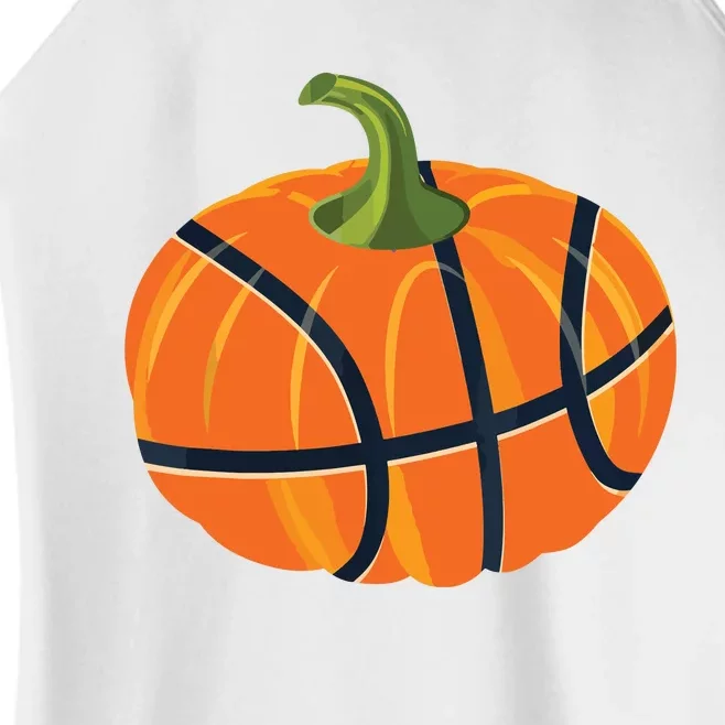 Basketball Halloween Pumpkin Boy Thanksgiving Gift Women’s Perfect Tri Rocker Tank