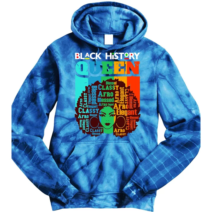 Black History Queen Melanin Queens Mom Auntie Sista Sister Meaningful Gift Tie Dye Hoodie