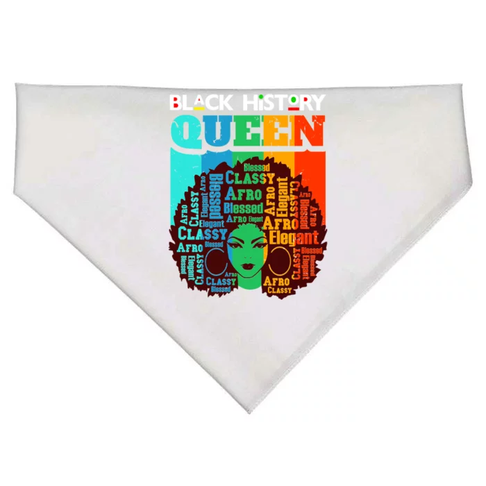 Black History Queen Melanin Queens Mom Auntie Sista Sister Meaningful Gift USA-Made Doggie Bandana